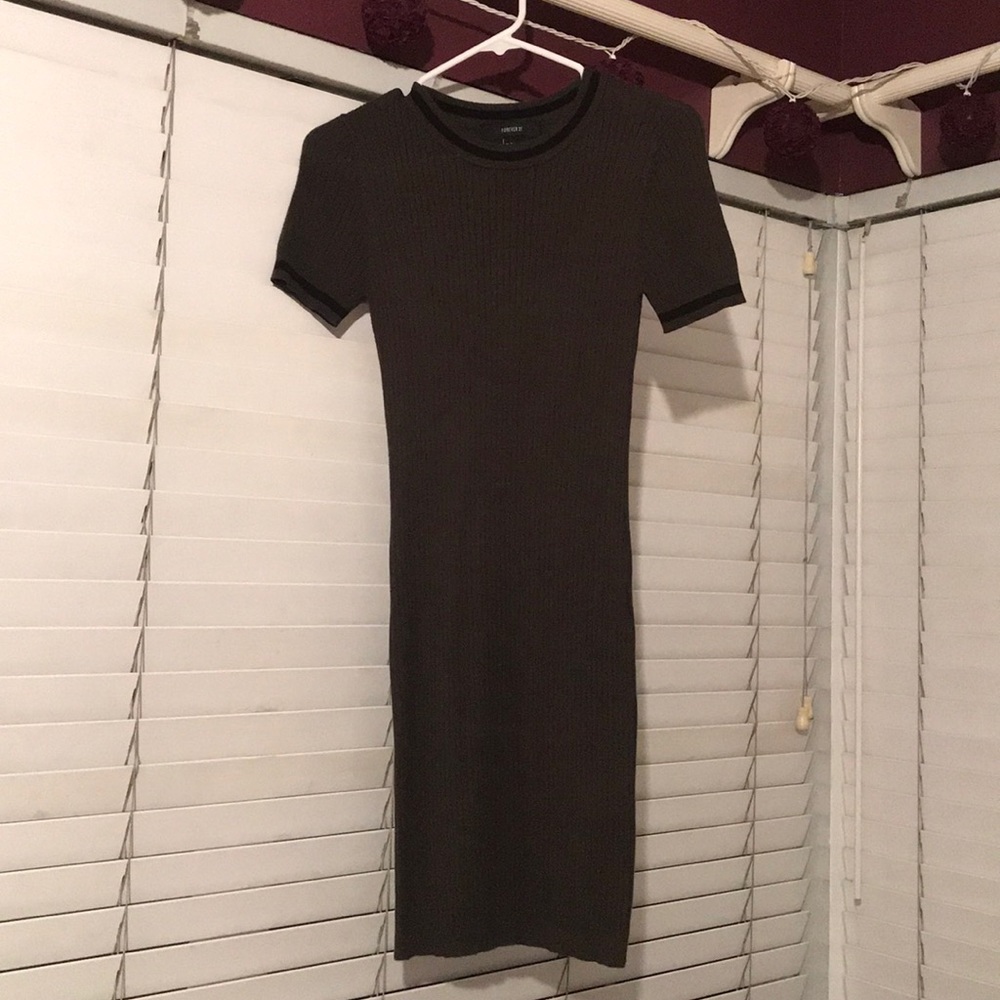 Forever 21  olive colored sweater dress
